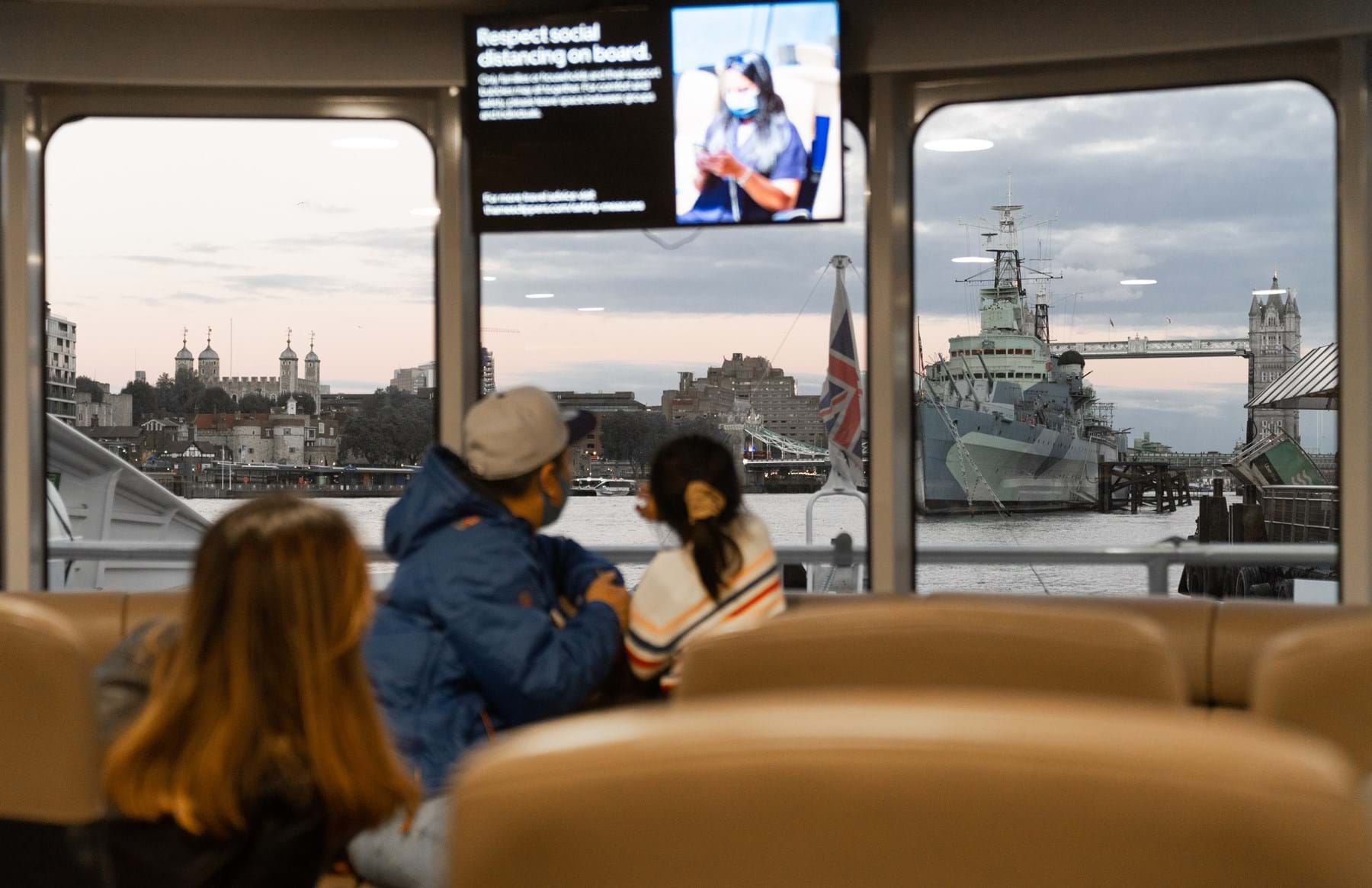 Dad And Daughter Enjoying The View Uber Boat By Thames Clippers