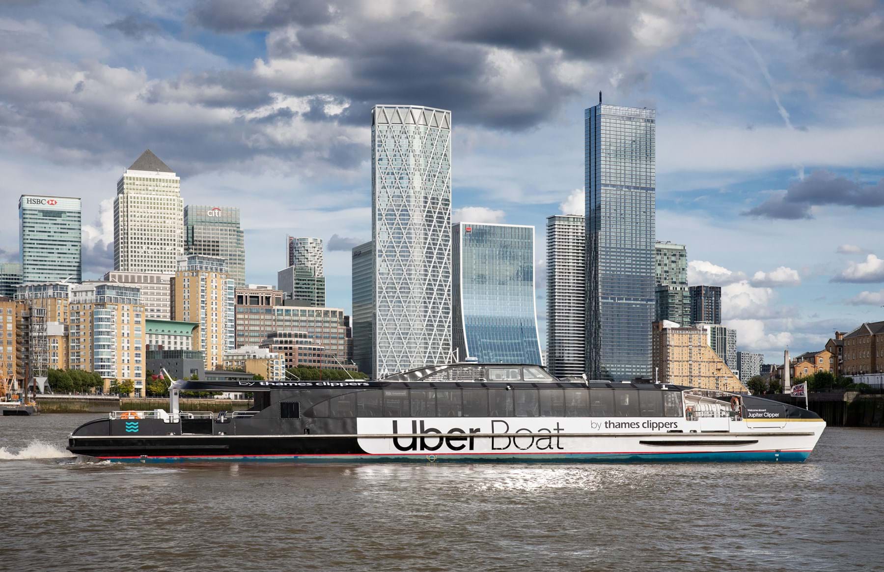 Uber Boat By Thames Clippers at Canary Wharf